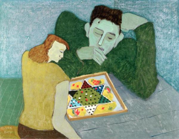 Chinese Checkers (march Avery And Vincenzo Spagna) by Milton Avery
