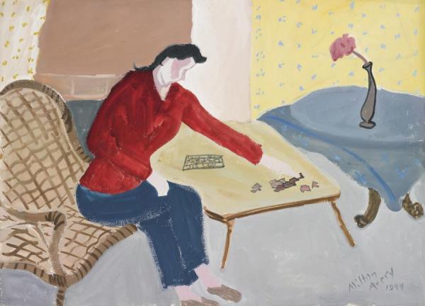 Female Gamester by Milton Avery