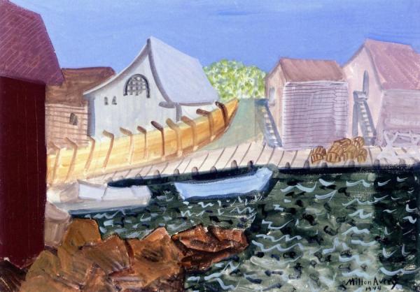 Fishing Harbor by Milton Avery