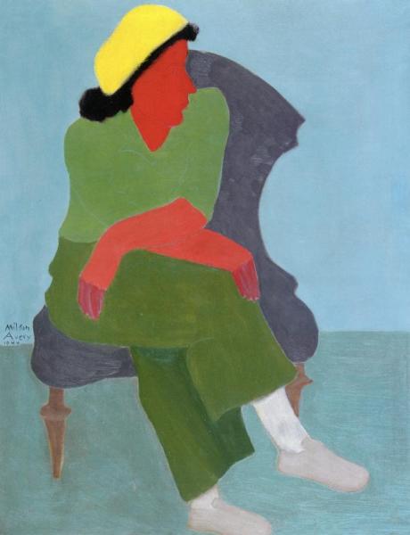 Girl With Folded Arms by Milton Avery