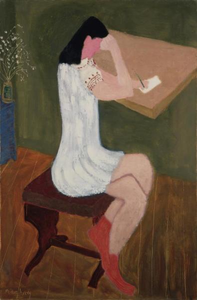 Girl Writing, 1941 by Milton Avery