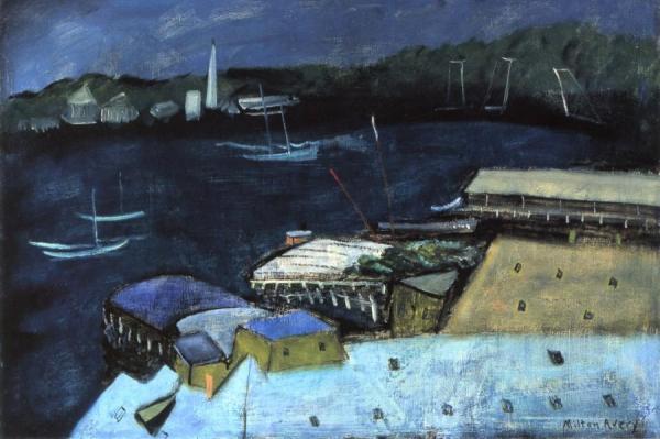 Harbor At Night by Milton Avery