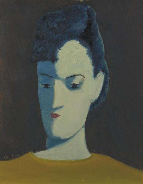 Head Of A Woman by Milton Avery
