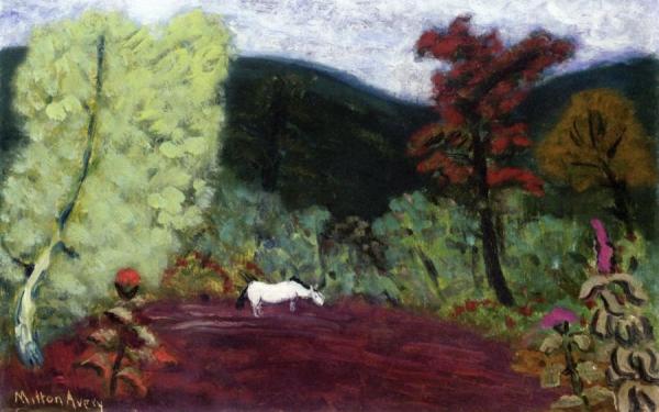 Horse In A Landscape by Milton Avery