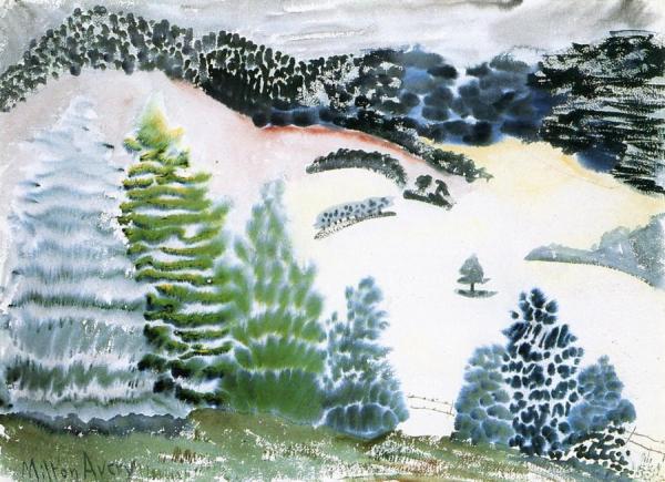 Pines And Meadows by Milton Avery