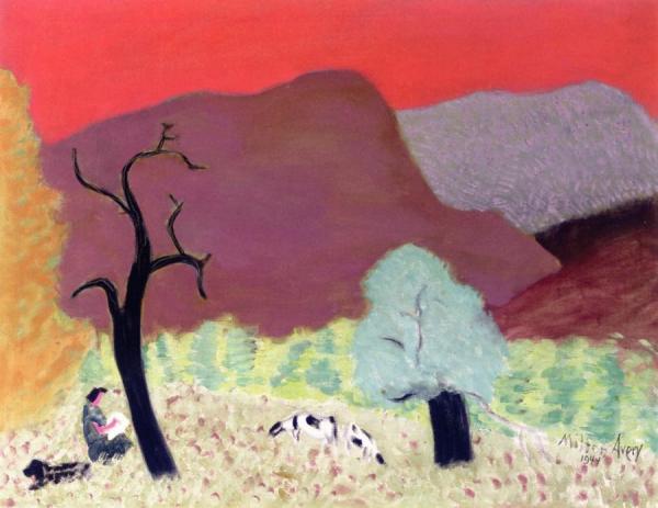 Pink Sky by Milton Avery Oil Painting Reproductions
