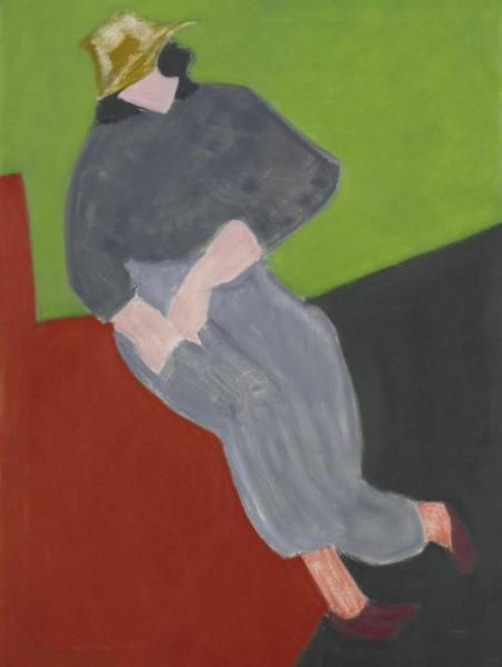 Red Sofa by Milton Avery