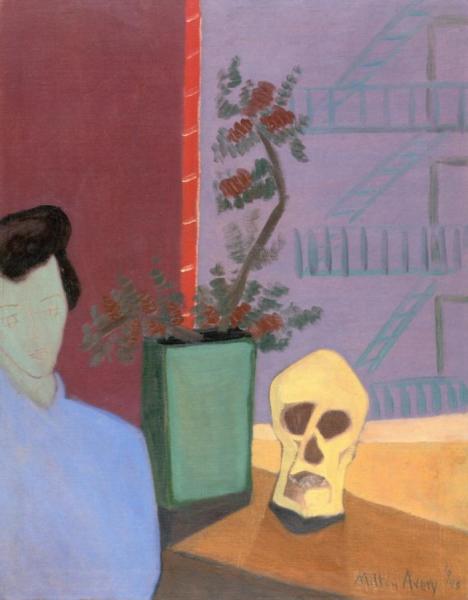 Sally With Skull by Milton Avery Oil Painting Reproductions