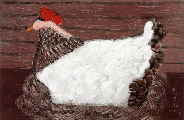 Sitting Hen by Milton Avery Oil Painting Reproductions
