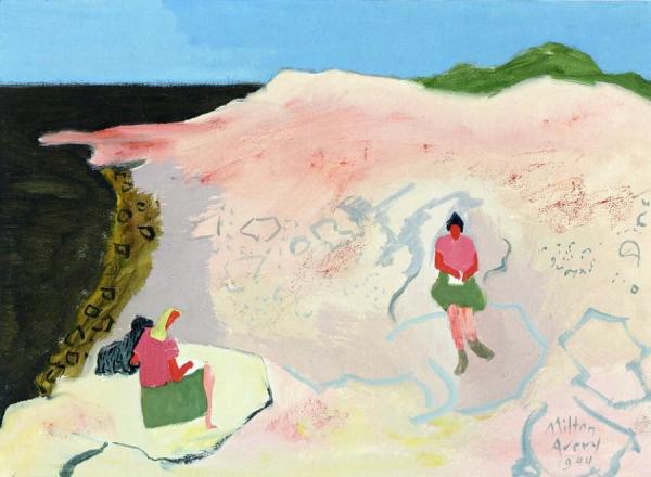 Sketchers By The Sea by Milton Avery