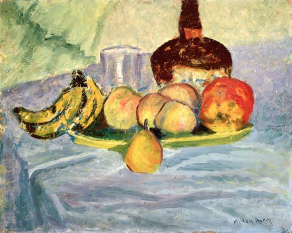 Still Life With Bananas And A Bottle by Milton Avery Oil Painting Reproductions