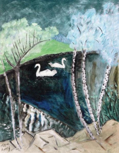 Swans by Milton Avery