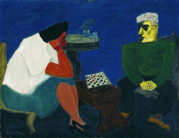 The Checker Players,1938 by Milton Avery