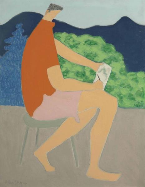 The Orange Shirt by Milton Avery