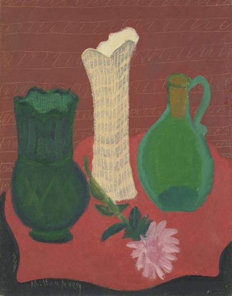 Three Vases by Milton Avery Oil Painting Reproductions