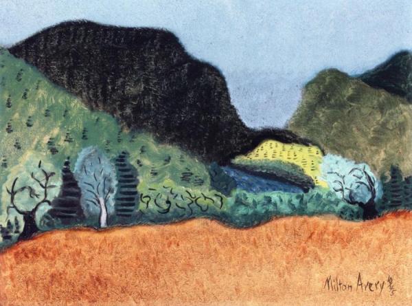 Trees And Hills by Milton Avery Oil Painting Reproductions
