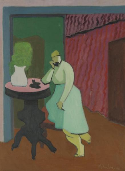 Woman At Telephone by Milton Avery
