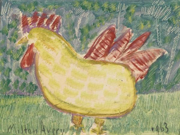 Yellow Cock by Milton Avery