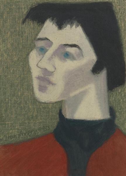 Young Woman In Red by Milton Avery