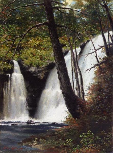 Raymondskill Falls, Pike County, Pennsylvania by Miner Kilbourne Kellogg