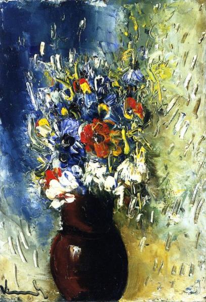 Bouquet Of Flowers by Moise Kisling