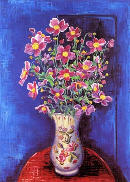 Bouquet Of Flowers by Moise Kisling