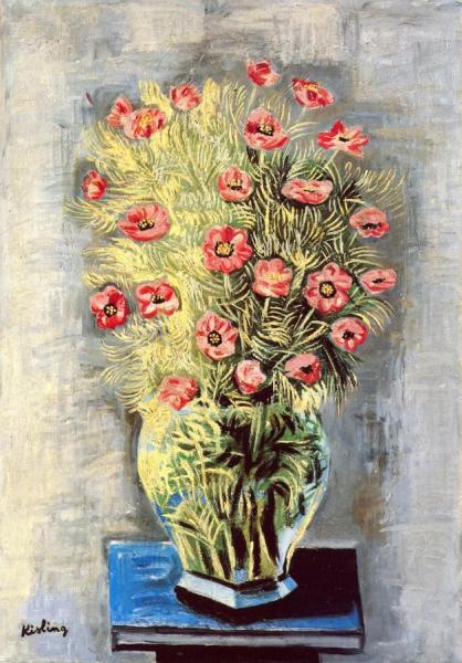 Bouquet Of Poppies by Moise Kisling