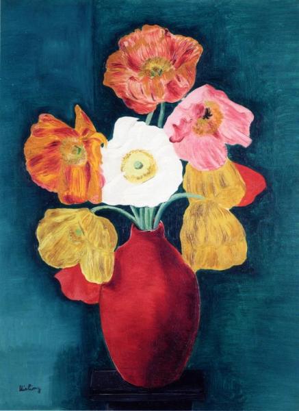 Bouquet Of Tulips by Moise Kisling