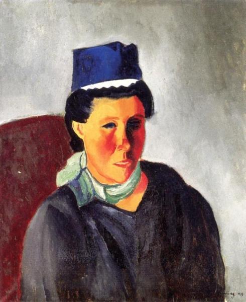 Breton Woman by Moise Kisling