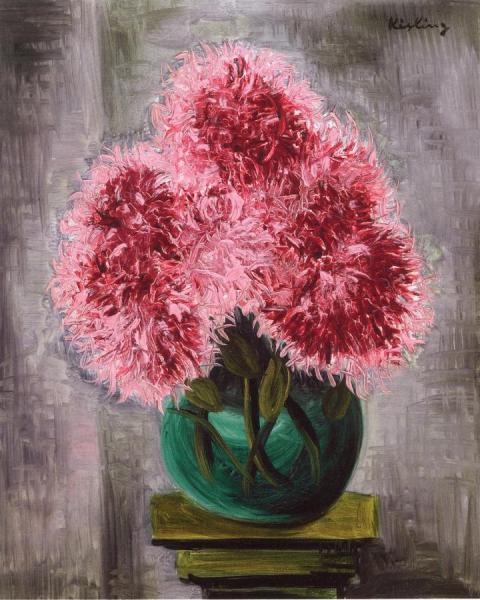 Chrysanthemums by Moise Kisling