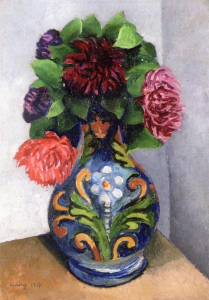 Dahlias by Moise Kisling