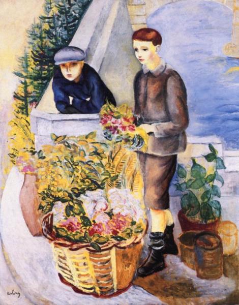 Flower Market by Moise Kisling
