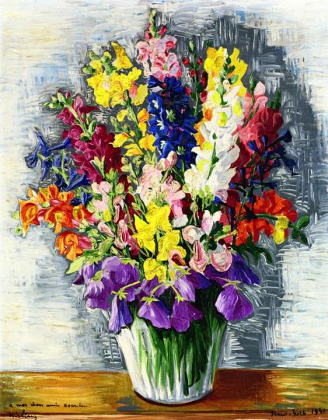 Flowers by Moise Kisling