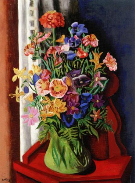 Flowers by Moise Kisling