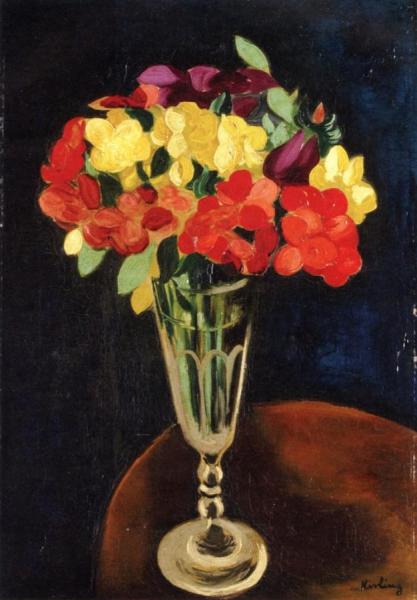 Flowers by Moise Kisling