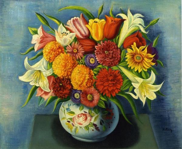 Flowers by Moise Kisling