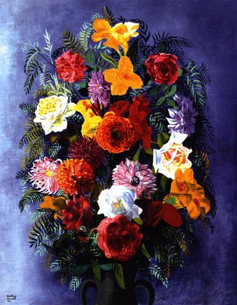 Flowers by Moise Kisling