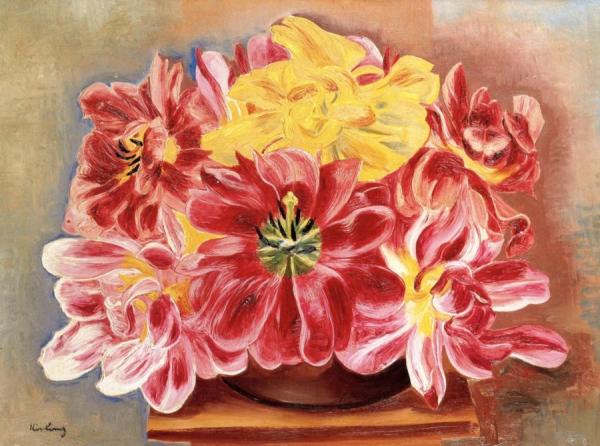Flowers by Moise Kisling