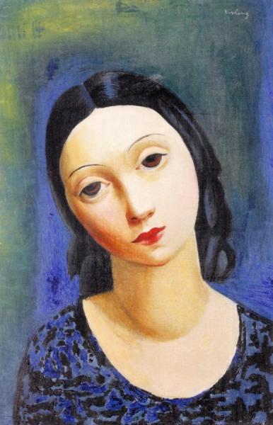 Girl's Head by Moise Kisling
