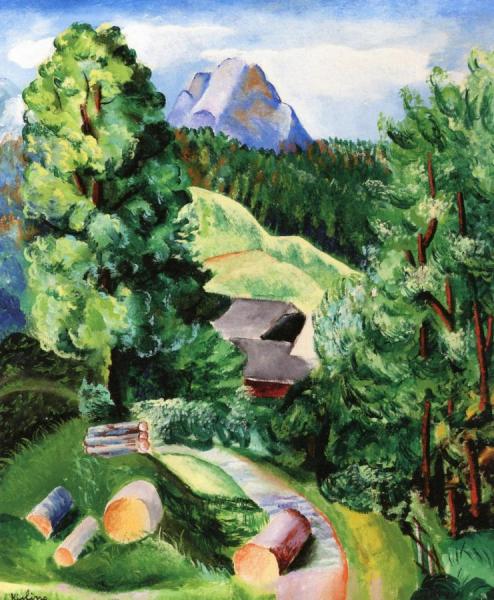 Landscape by Moise Kisling
