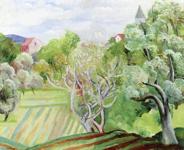 Landscape Of Provence by Moise Kisling