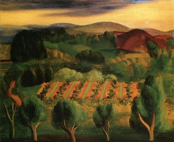 Landscape Of Provence - La Ciotat by Moise Kisling