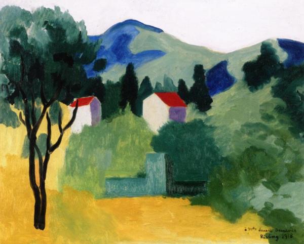 Landscape Of Saint-tropez by Moise Kisling