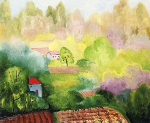 Landscape Of Saint-tropez by Moise Kisling