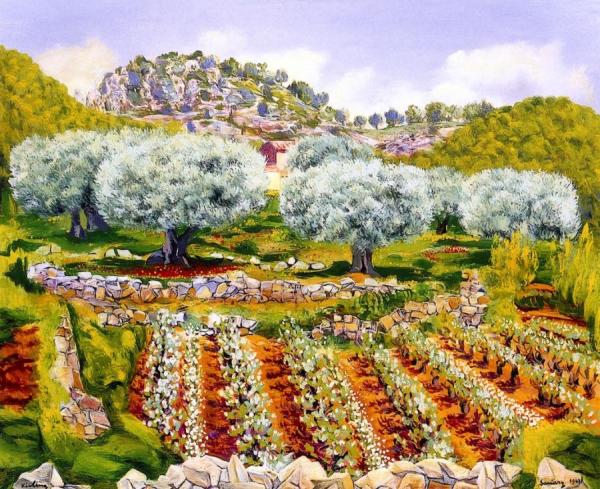 Landscape Of Sanary by Moise Kisling