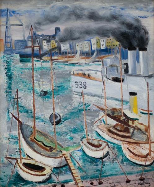 Le Port De Marseille by Moise Kisling