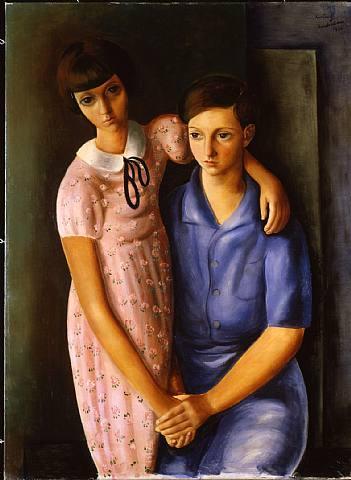 Les Enfants Du Docteur Tas, Louis Et Zoucha by Moise Kisling