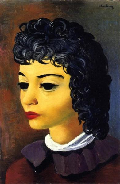 Little Brown Head by Moise Kisling