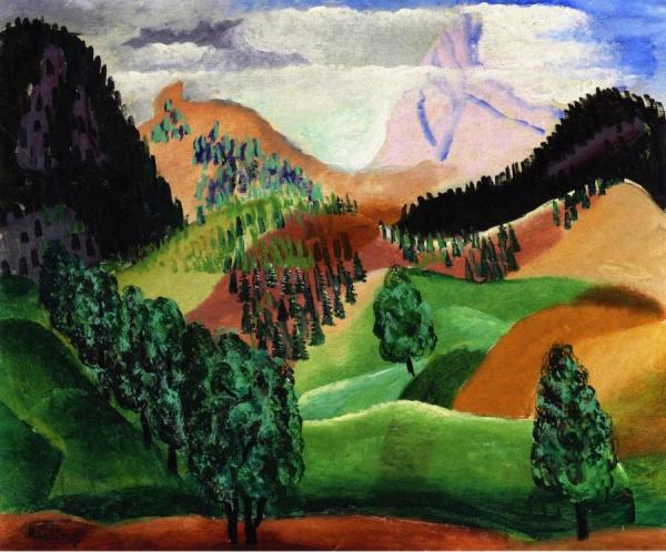 Mountain Landscape by Moise Kisling Oil Painting Reproductions