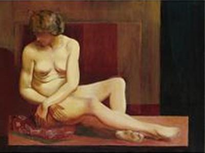 Nu Assis by Moise Kisling